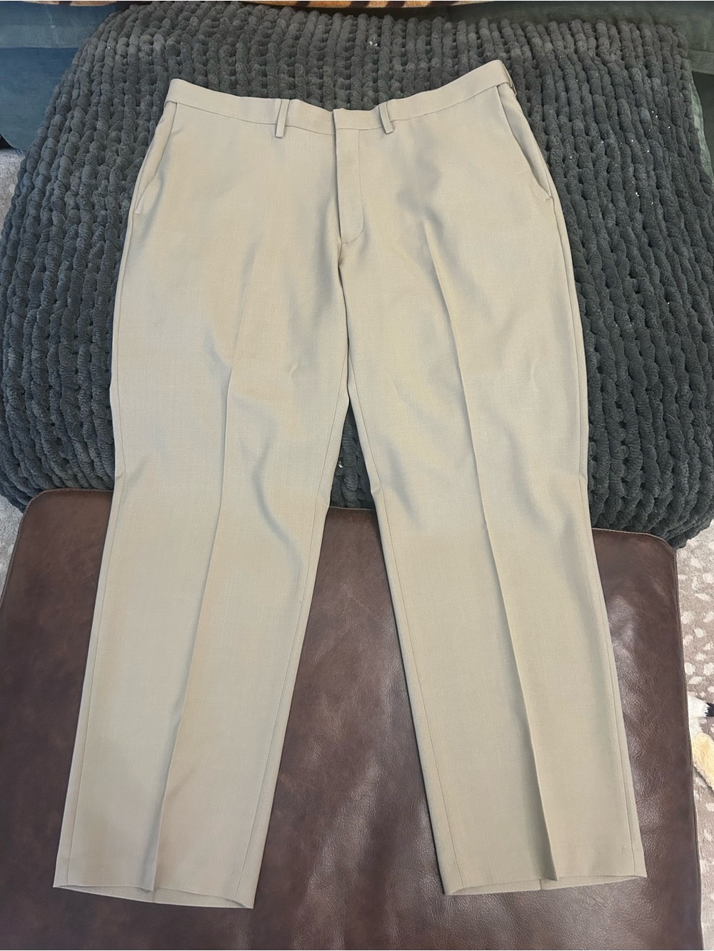 Haggar Men's Chinos in Light Tan